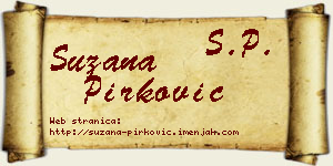 Suzana Pirković vizit kartica